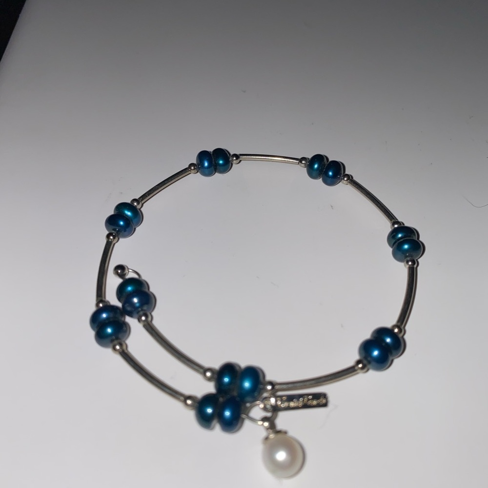 Stackable Pearl Wrap Bracelet - image 3